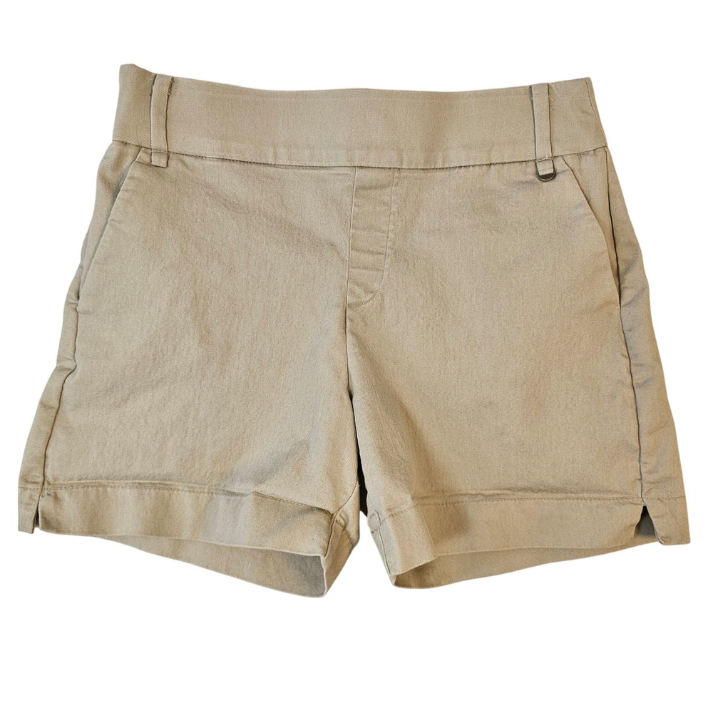Attyre New York Womens Khaki Chino Shorts Tan Stretch‎ Size 2 3R49328